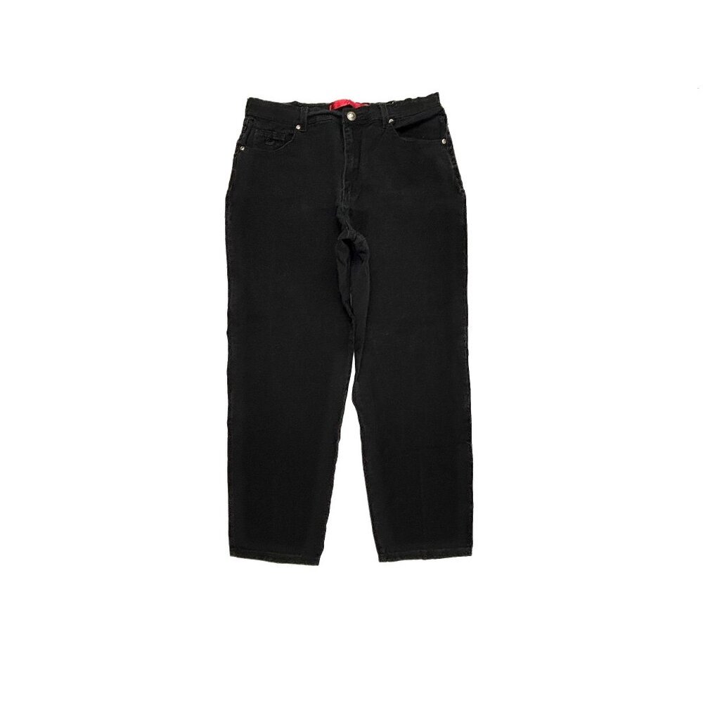 Gloria Vanderbilt Straight Leg Women's size 14P Black Denim jeans